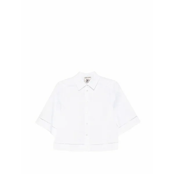 セミクチュール レディース シャツ トップス Madelaine short-sleeve shirt White