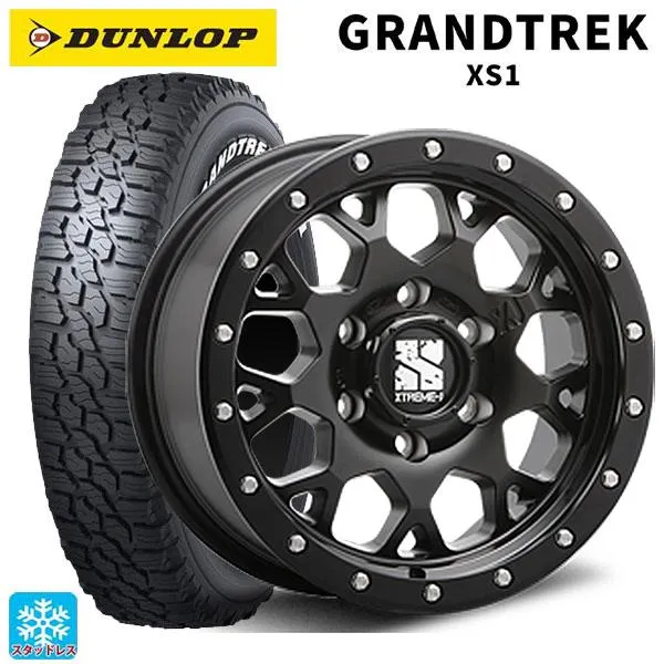 送料無料 スタッドレスタイヤホイールセット 2024年製 215/70R16 100/97N ダンロップ グラントレックXS1 ホワイトレター # エ