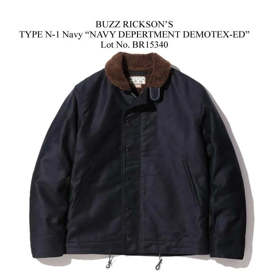 BUZZ RICKSON'S バズリクソンズ TYPE N-1 NAVY DEPARTMENT DEMOTEX-ED N-1ジャケット 1944大戦ネイビー BR15340