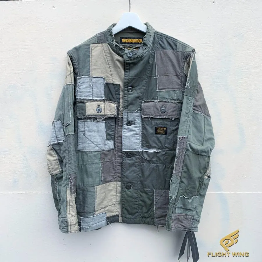 【新品】NEIGHBORHOOD CRUST . MIL-UTILITY C-SHIRT . LS / ネイバーフッド ミリタリー パッチワークシャツ