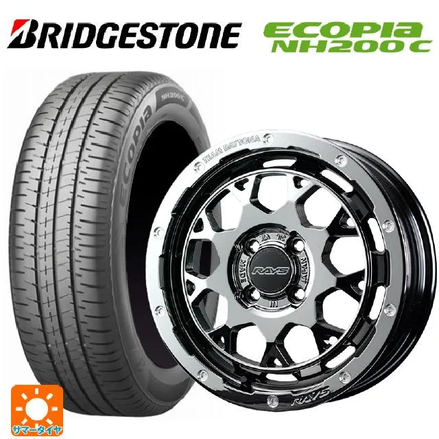 送料無料 サマータイヤホイール 4本セット 165/65R15 81S ブリヂストン エコピア NH200C 正規品 レイズ チームデイトナ M9+