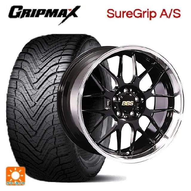 トヨタ ハリアー(80系)用 225/55R19 99W グリップマックス シュアグリップ A/S ブラックレター RG-R