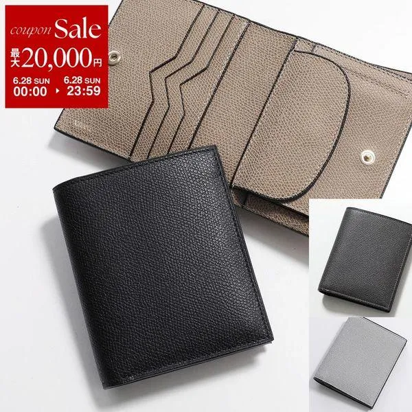 Valextra ヴァレクストラ 二つ折り財布 SGNL0006028LOCPS99 メンズ ウォレット レザー 小銭入れ付き ミニ財布 カラー4色 SGNL0006028LOCPS99NN
