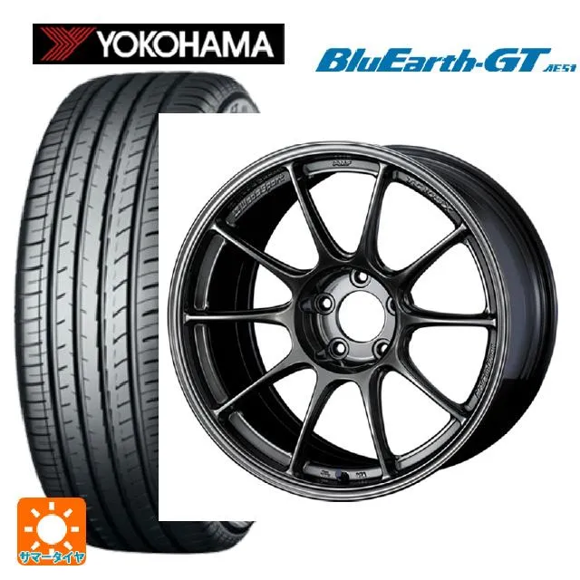 スバル WRX S4(VBH)用 245/40R18 97W XL ヨコハマ ブルーアースGT AE51 ウェッズスポーツ TC105X