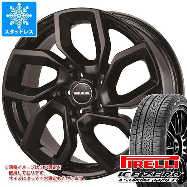 アルファロメオ ステルヴィオ用 スタッドレス ピレリ アイスゼロアシンメトリコ 235/65R17 108H XL MAK アポロ