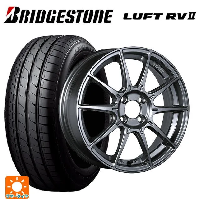 送料無料 サマータイヤホイール 4本セット 215/55R17 94V ブリヂストン ルフトRV2(日本製) 正規品 # タナベ SSR GT X01