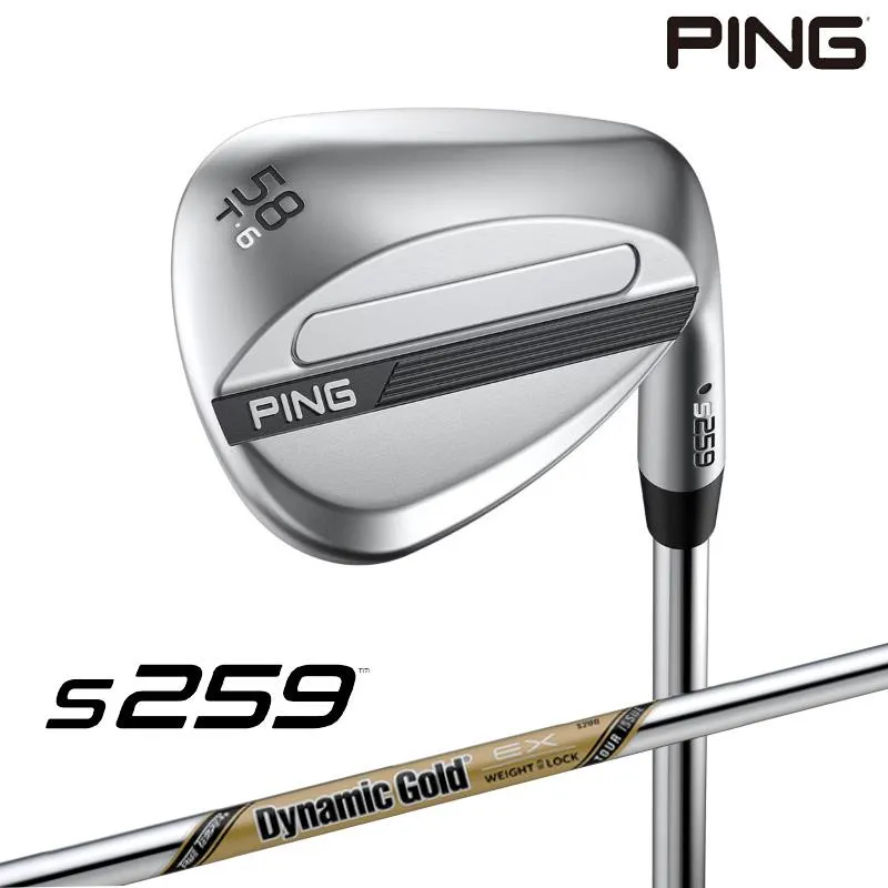 【左右選択/受注生産】PING ピンゴルフ S259 クローム ウェッジ Tグラインド DG EX TOUR ISSUE スチールシャフト 日本正規品