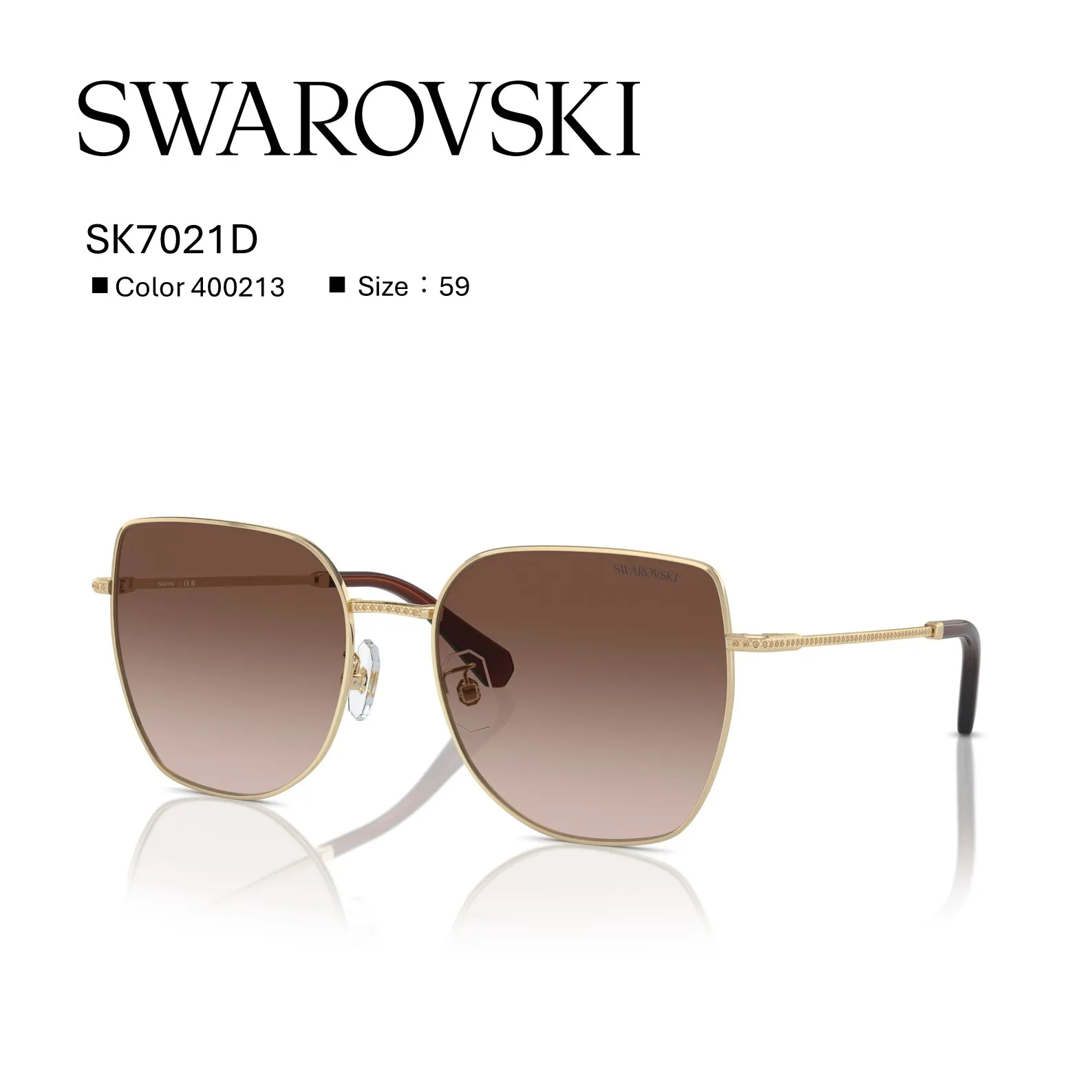 【GWセール期間限定ポイント10倍】【キャンペーン期間中】今なら50%OFF スワロフスキーサングラス【国内正規品】SWAROVSKI SK7021D_400213 サングラス
