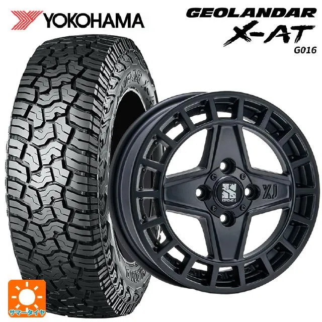 送料無料 サマータイヤホイール 4本セット 145R14 85/83Q ヨコハマ ジオランダー X-AT G016 ブラックレター 正規品 エムエルジ
