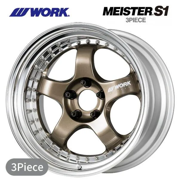 ワーク マイスター S1 3ピース HPG 19×12 -3 5/114.3 新品ホイール1本