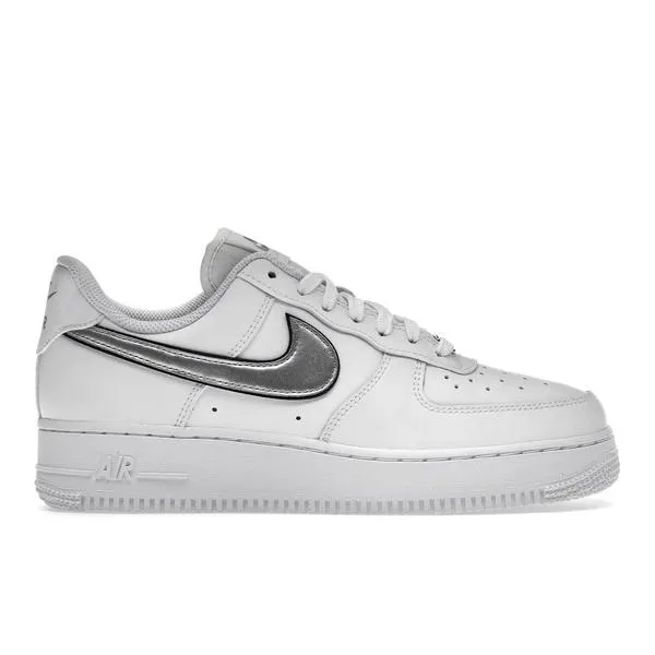 Nike ナイキ レディース スニーカー Nike Air Force 1 Low '07 Essential White Metallic Silver Black (Women's) 【サイズ US_9(26.0cm) 】