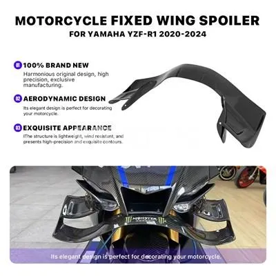 【並行輸入品】バイク固定翼スポイラーフェアリングヤマハ YZF-R1 YZFR1 YZF R1 2020-2024 ABS シードウイングサイドウイングレット空力エインテル