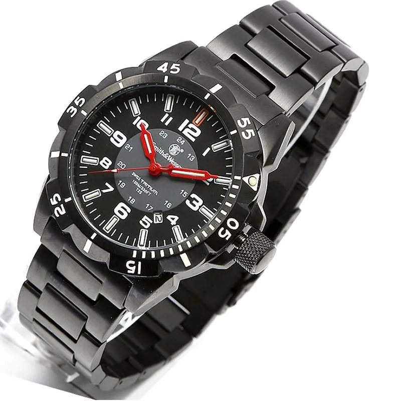 5/30-6/1は全品+P5% アウトドアウォッチ・時計 スミス&ウェッソン EMISSARY WATCH(エミッサリー ウォッチ) ブラック