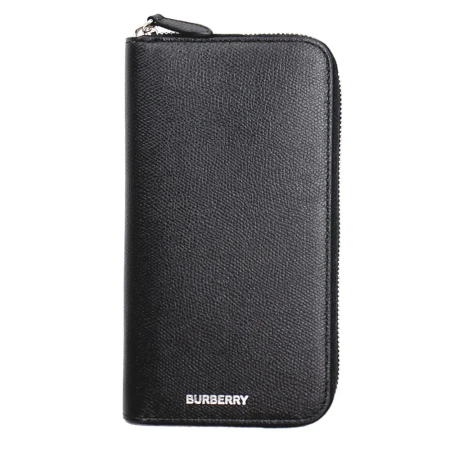 バーバリー 財布 メンズ BURBERRY ラウンドファスナー長財布 レザー ブラック 81214841