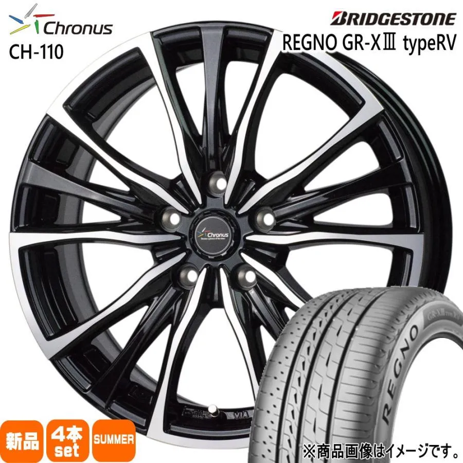215/50R18 92V ブリヂストン REGNO GR-X3 type RV 夏用 サマータイヤ Chronus CH-110 CX-3 セレナ C28 ヤリスクロス  18インチ