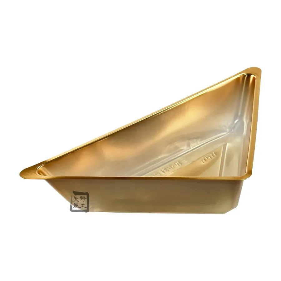 小鉢 仕切 三角小鉢50W 赤金 122×122×30mm 1ケース2000枚入 CA12050 北原産業 重箱 折詰 ウッド用