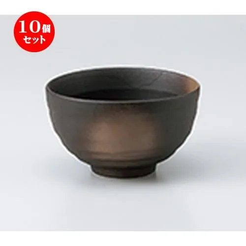 10個セット多用碗 美濃備前 4.0多用碗 ［ 13.3 x 8cm ］ 【 料亭 旅館 定食屋 居酒屋 和食器 飲食店 業務用 】