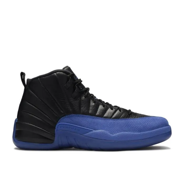 ナイキ エアジョーダン Air Jordan 【 Jordan 12 Retro Game Royal Men Black/Game Royal/Metallic Silver 】 レトロ メンズ 黒色 ブラック Game ゲーム Silver 銀色・シルバー