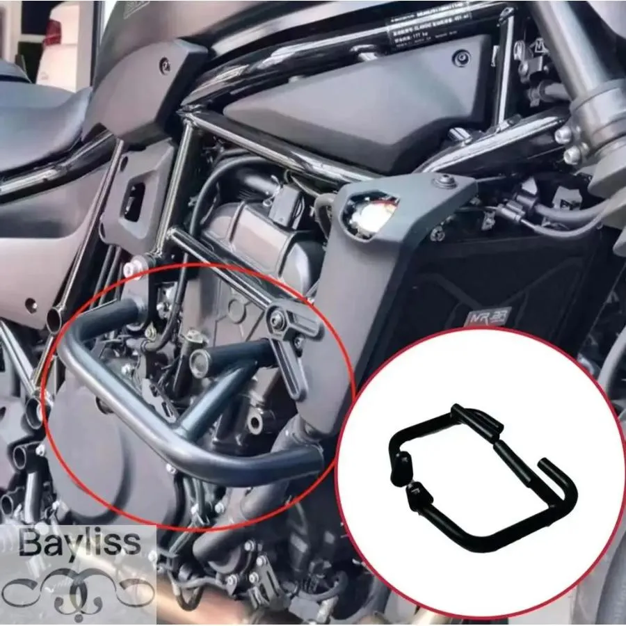 【並行輸入品】バイクエンジンガードハイウェイクラッシュバーフレーム保護バンパー Kawasaki エリミネーター 500 2023-24 アクセサリー Eliminator500
