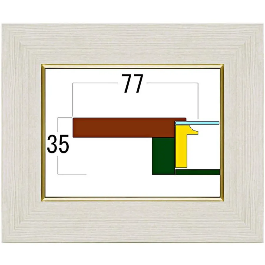 油絵額縁 3467 UVカット強化型アクリル付 /455×606(P12)のキャンバス・パネル用(厚さ22ミリ以下) /土日祝を除く7-9日で発送