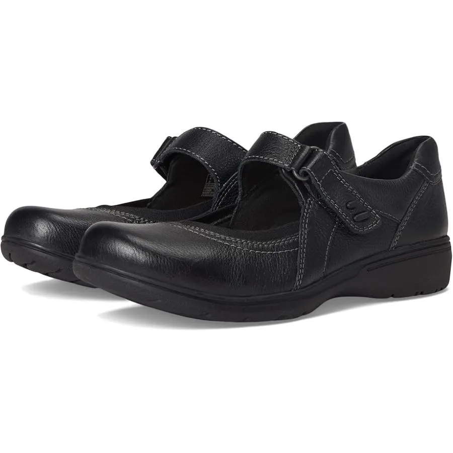 クラークス Clarks Carleigh Madi レディース フラット シューズ Black レザー