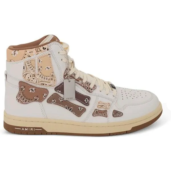 AMIRI アミリ メンズ - スニーカー AMIRI Skel Top Hi Bandana Brown White 【US_9(27.0cm) 】