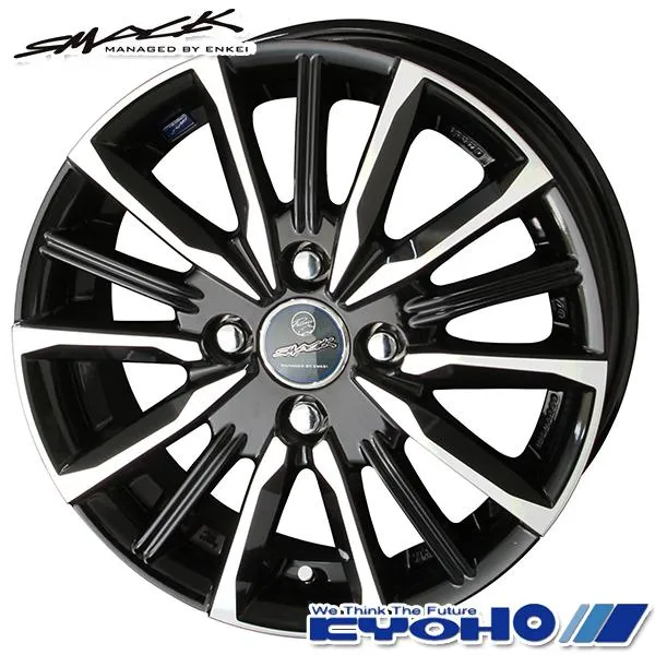 オールシーズンタイヤ ホイールセット 175/70R14インチ 4H100 共豊 スマック ヴァルキリー クムホ ソルウス 4S HA32