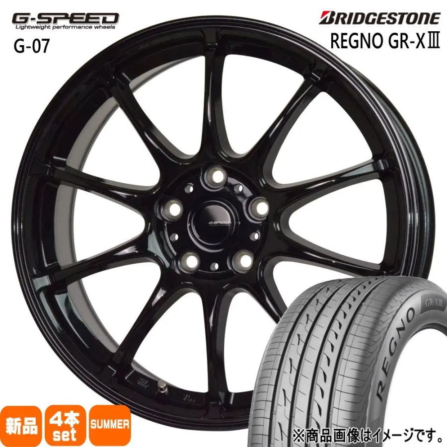 10系 アルファード etc  ブリヂストン 225/50R18 95W REGNO GR-X3 夏用 サマータイヤ G・speed G-07 18インチ