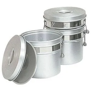 オオイ金属 アルマイト段付二重食缶 245-R 6l