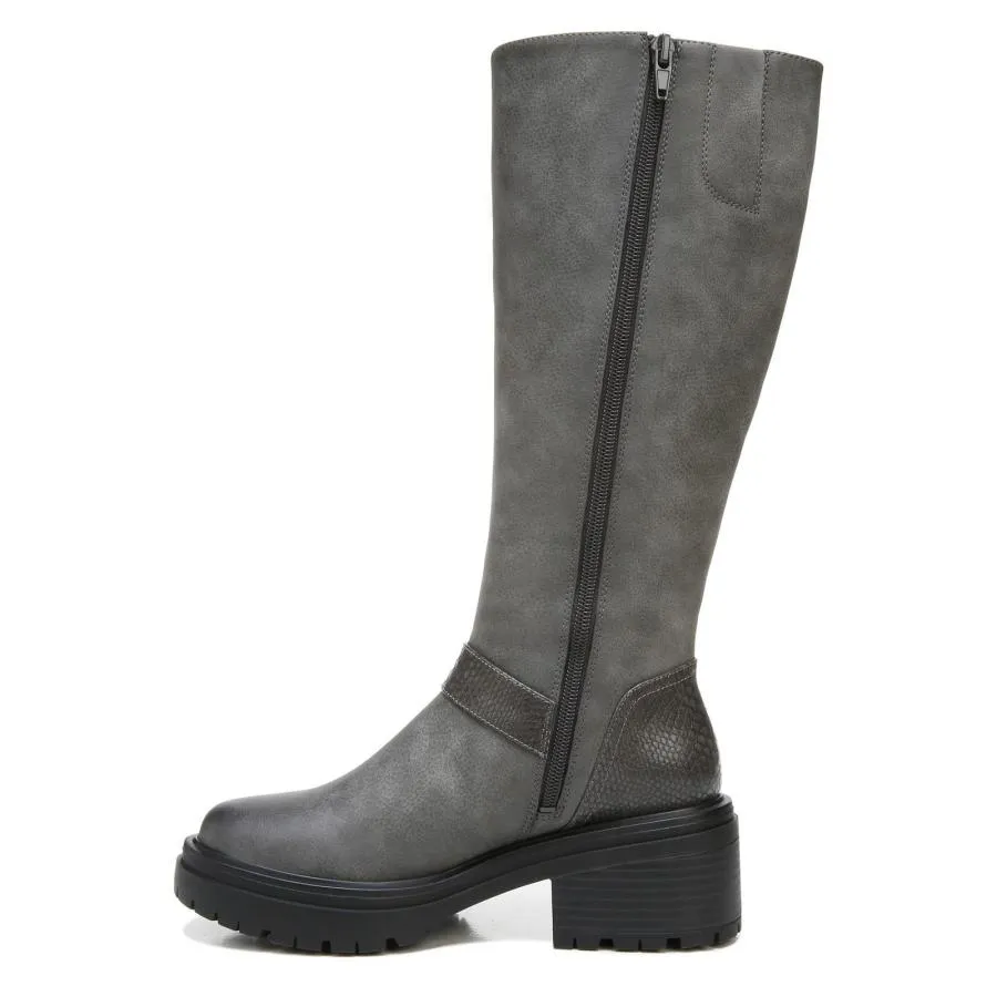 【並行輸入品】Naturalizer Womens Adler Faux Leather Knee High Boots Taupe 6.5