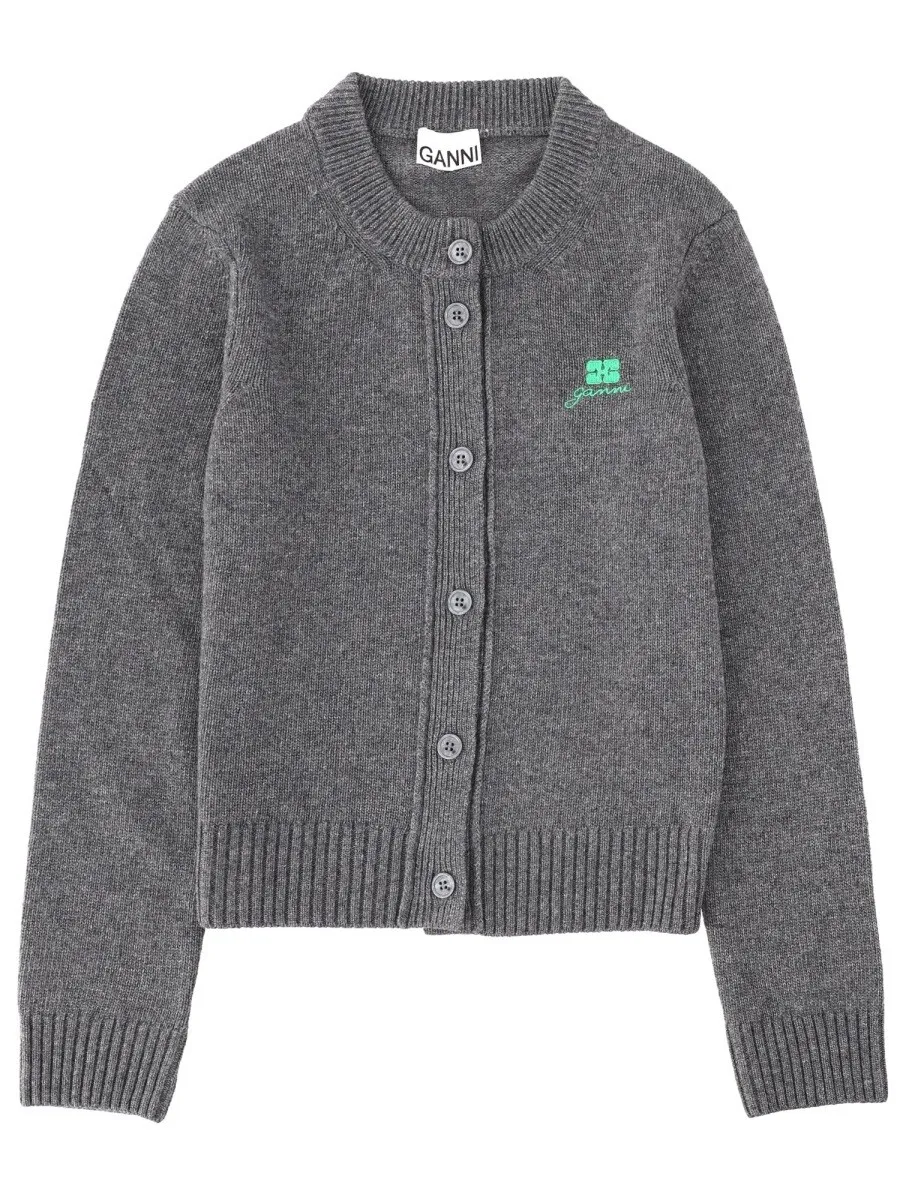 ガニー GANNI セーター ニットウェア レディース グレー Knitwear 381863 関税 送料無料 2025AW el