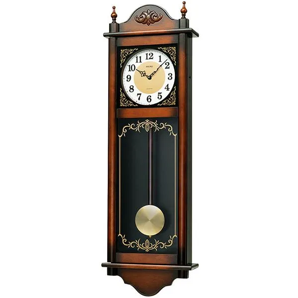 セイコー RQ307A 掛時計 木枠 チャイム 報時モニター 飾り振り子 音量調節 SEIKO