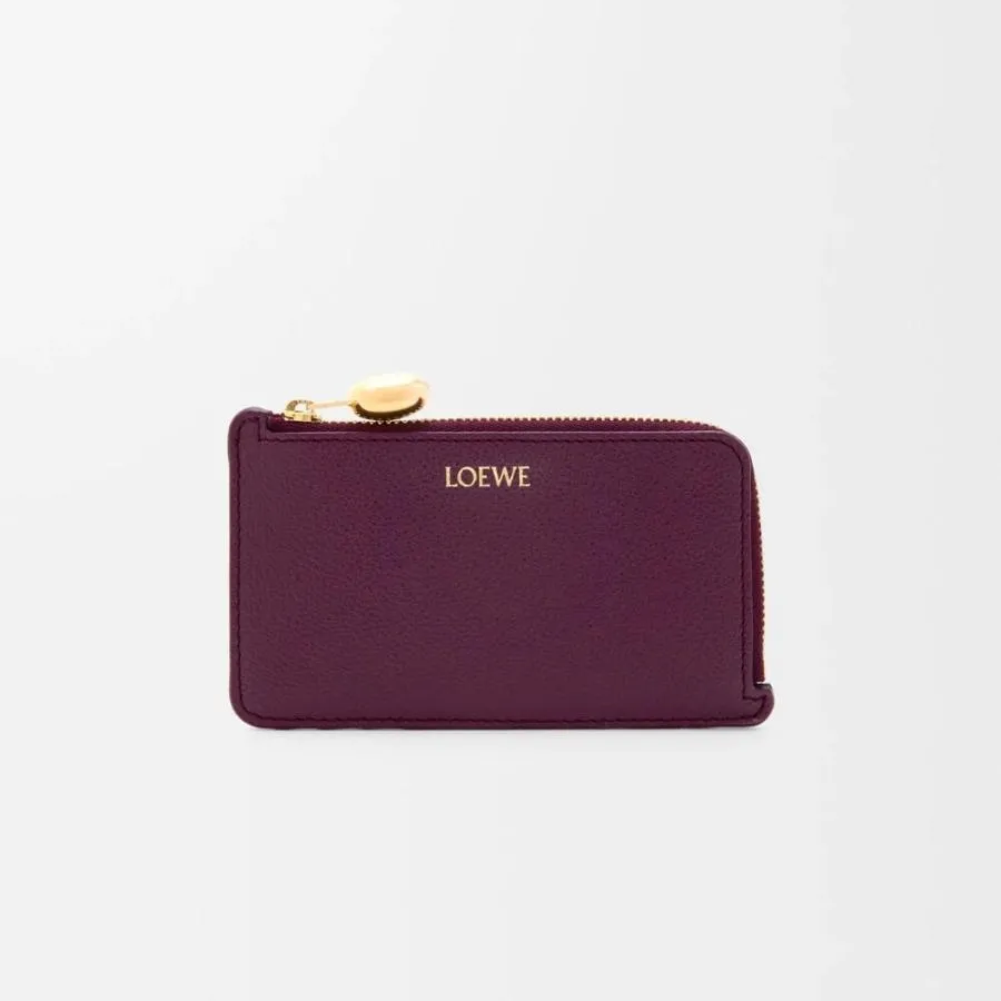 ロエベ LOEWE 2026春夏レディース ペブル コインカードホルダー【プラム 】【送料無料】【正規品】