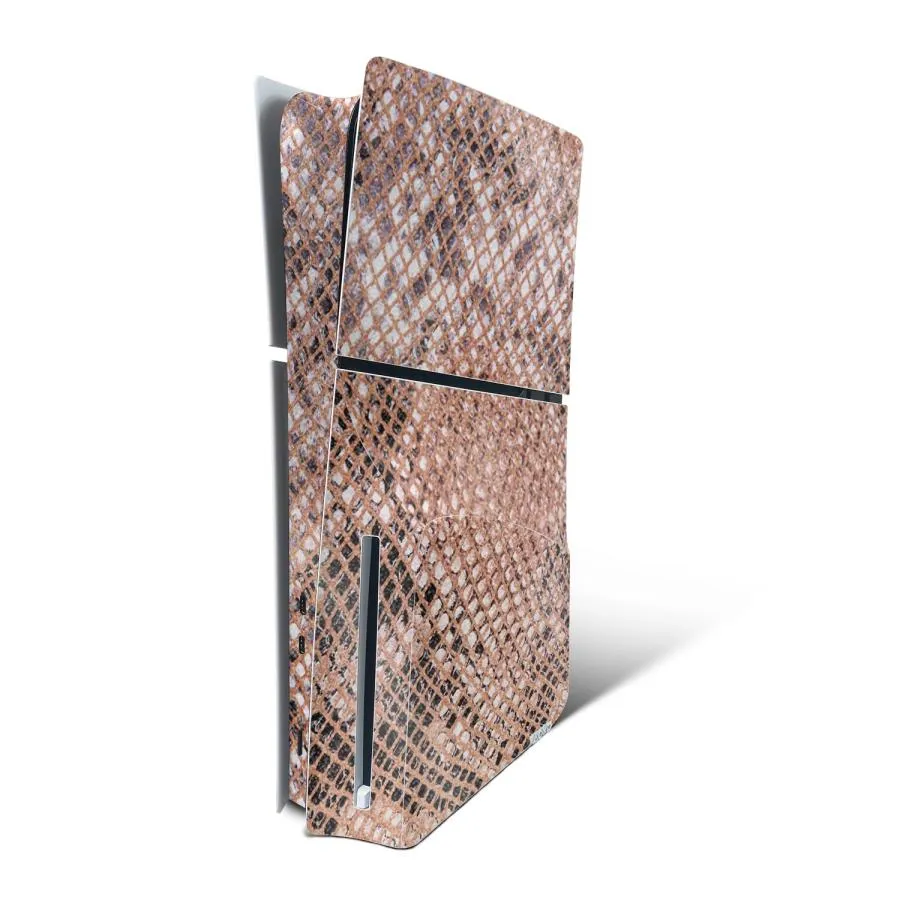 MightySkins Playstation 5 Slim Disk Edition 用グリッタースキン「Rattleskin」保護デカールラップ 着脱簡単