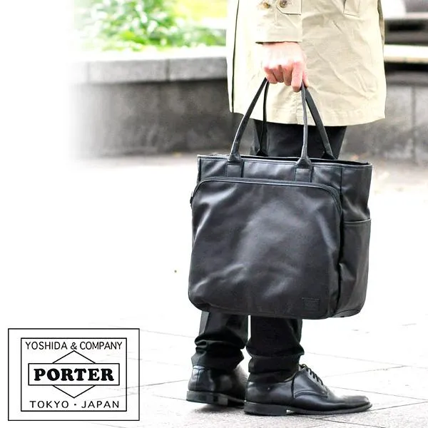ポーター PORTER トートバッグ TIME BLACK タイムブラック Tote Bag 吉田カバン 146-16104