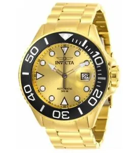 【送料無料】腕時計 インビクタグランドダイバーメンズゴールドプロダイバーウォッチinvicta grand diver automatic mens 47mm gold 300m pro diver watch 28760