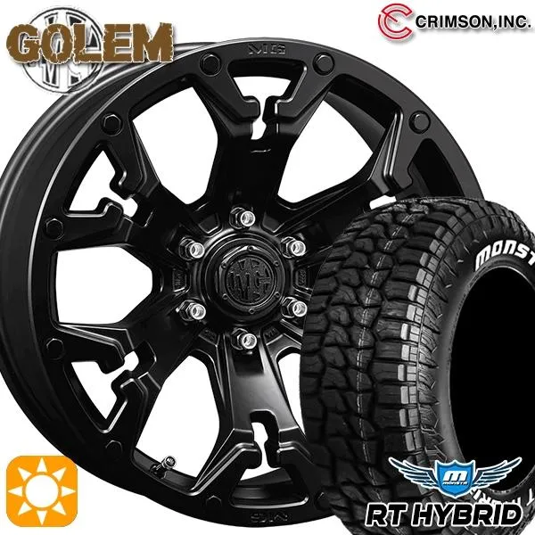 サマータイヤ ホイールセット 285/70R17インチ 6H139.7 CRIMSON クリムソン MGゴーレム MB MONSTA モンスタ R/T ハイブリッド
