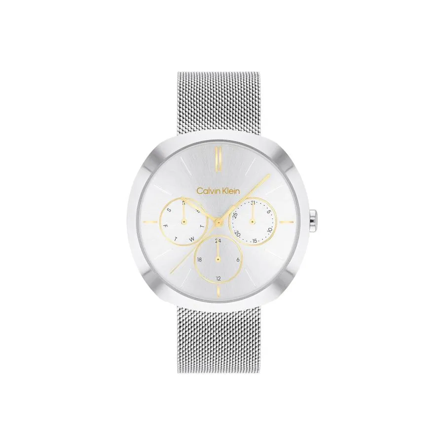Calvin Klein シェイプ レディースクォーツウォッチ, シルバー(Silver), 彫刻。