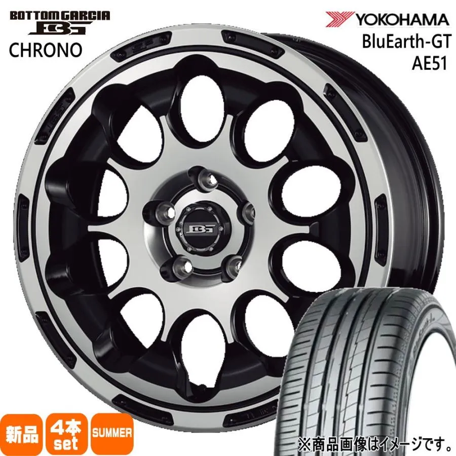 195/60R17 90V ヨコハマ BluEarth-GT AE51 夏用 サマータイヤ BOTTOM GARCIA CHRONO 60系 プリウス カムリ ティアナ J32 etc  17インチ
