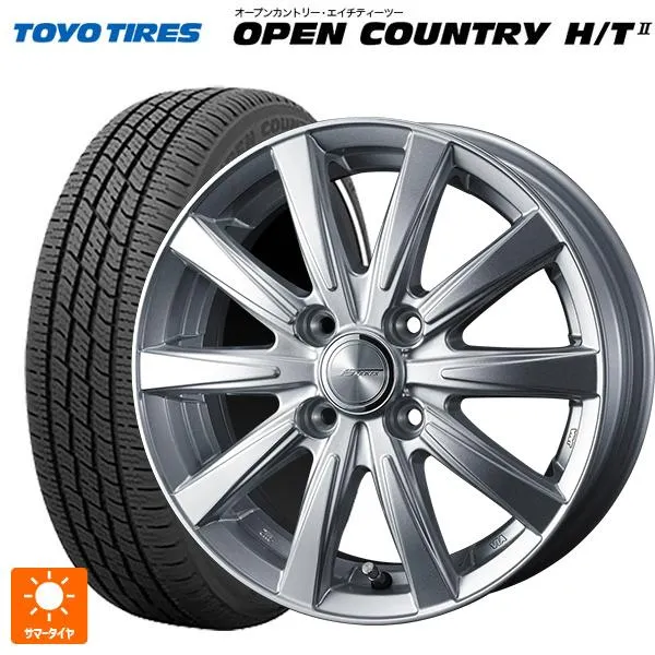 送料無料 サマータイヤホイール 4本セット 165/60R15 77H トーヨー オープンカントリー HT2 ホワイトリボン ウェッズ ジョーカー ス