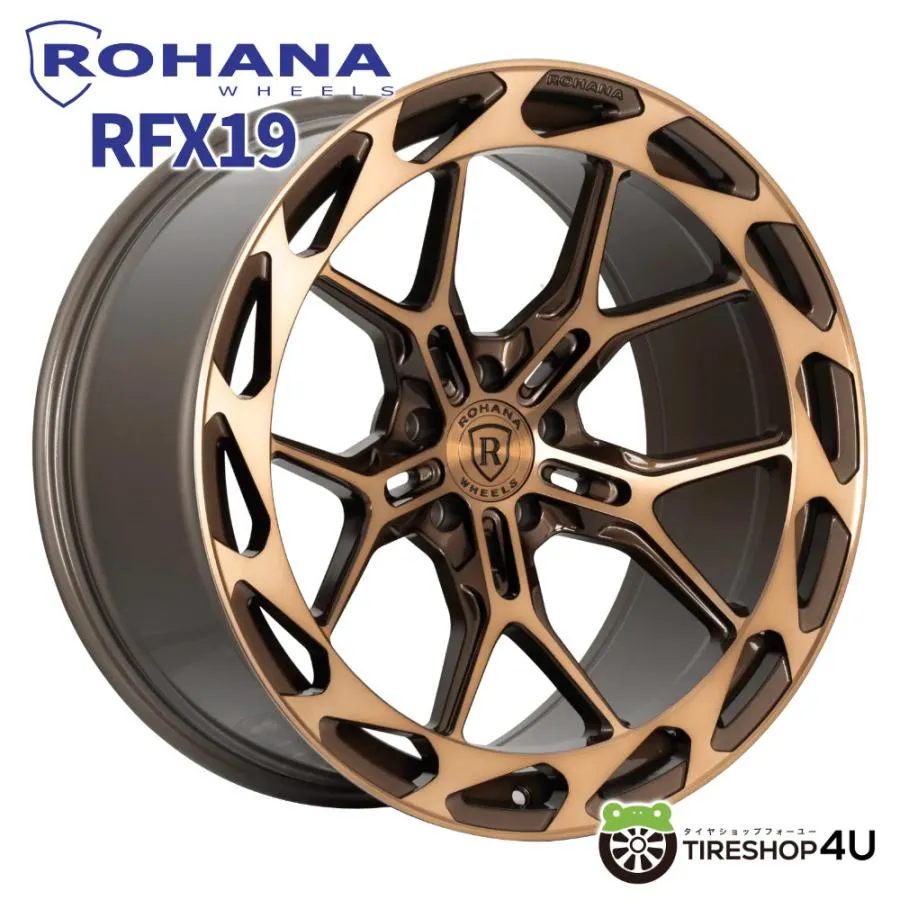 ROHANA RFX19 20x9.0J 5/112 +35 マシンブロンズ 新品ホイール1本価格 【代引き不可】