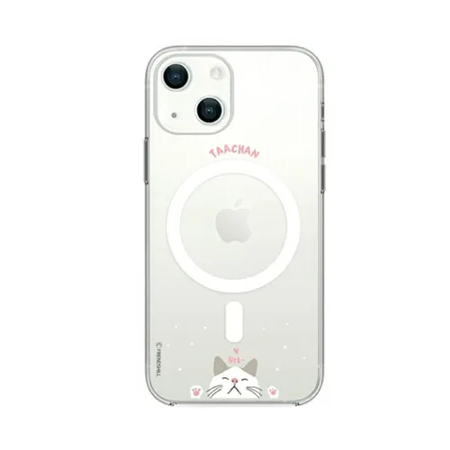 2025 クリスマス スマホ pc スマートフォン スマホ OA機器 デジタル 情報 周辺 機器 パーツ ケース スタンド アクセサリー  デジタル関連  | abbi FRIENDS ターチャンMagSafe対応クリアケース for iPhone 13 スヤスヤ ABF21725i13
