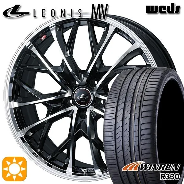 4/17〜19 P10倍 サマータイヤ ホイール4本セット 245/40R21インチ 5H114.3 Weds ウェッズ レオニス MV PBMC ウィンラン R330