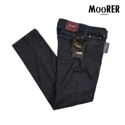 MOORER ムーレー / KLEE-DC111 デニムジーンズ コットン カシミヤ ストレッチ ネイビー / セール