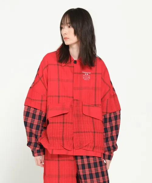 ブルゾン アウター TRIBE EMBROI CHANGE JACKET メンズ レディース