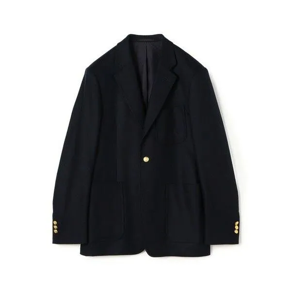 TOMORROWLAND / トゥモローランド カレッジフランネルウール シングルブレステッド メタル釦 3Bジャケット