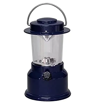 【中古-非常に良い】 丸和貿易 (Maruwa Trade) WARM HEURE (ウォームウール) LEDダービーランタン ネイビー 4007372-04