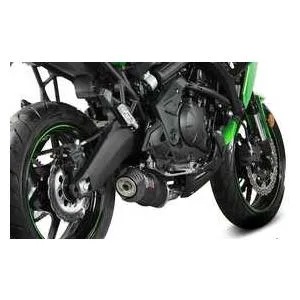 Mivv Versys650 24-26 フルシステム OVAL(触媒なし) ステンレスブラック K.059.LZC