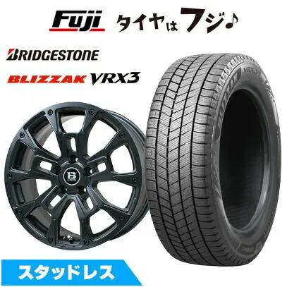 【新品】ヤリスクロス スタッドレスタイヤ ホイール4本セット 205/65R16 ブリヂストン ブリザック VRX3 ビッグウエイ B-LUGNAS BRD(マットブラック) 16インチ