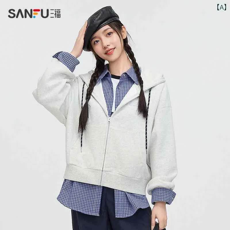 ニット レディース カーディガン ニット レディース カーディガン Sanfu セーター カーディガン 2025 春 アップリケ 刺繍 デザイン ファッション カジュアル ショート ジャケット トップス レディース 服 495842